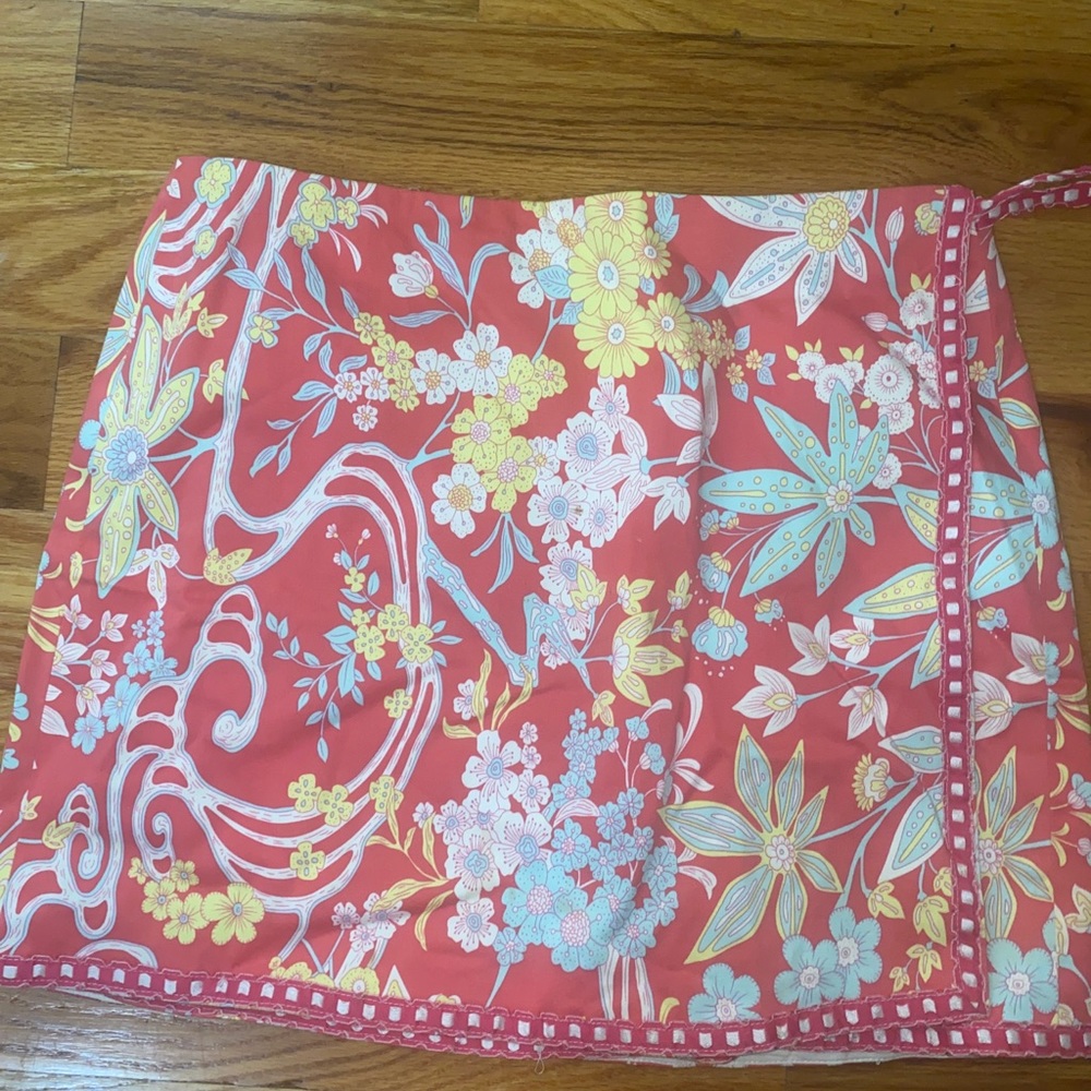 Tibi mini skirt with side tie EUC